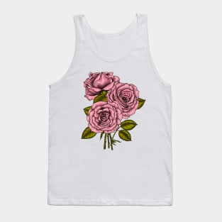 Pink roses bouquet Tank Top